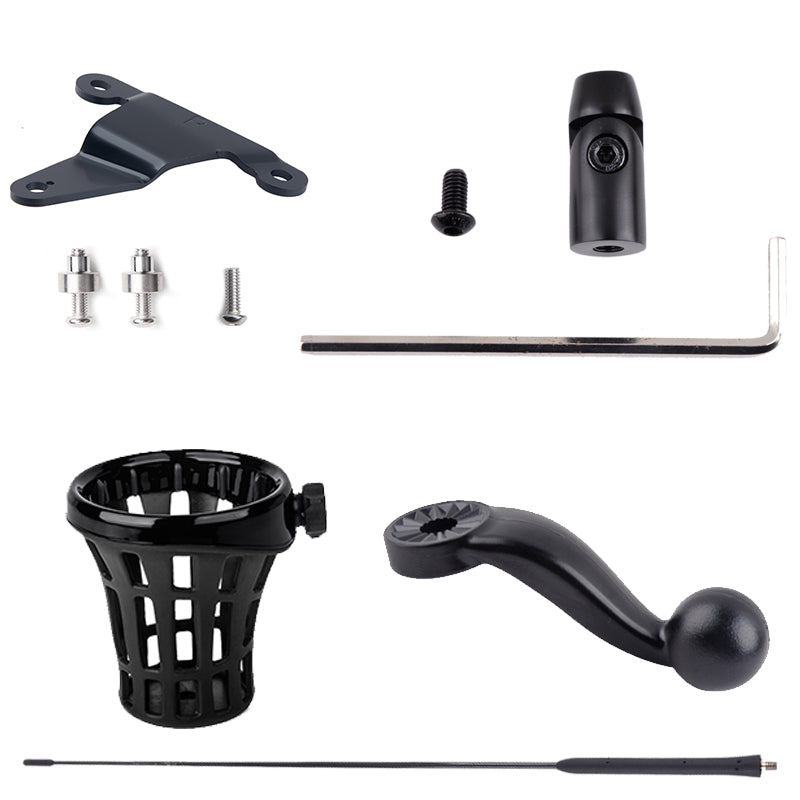 PANICAL Motorcycle Accessories Flagpole Trunk water cup holder decorative Antenna base Kit For Honda Gold Wing GL1800 18-24 Gold Wing TOUR DCT 2018-2024
