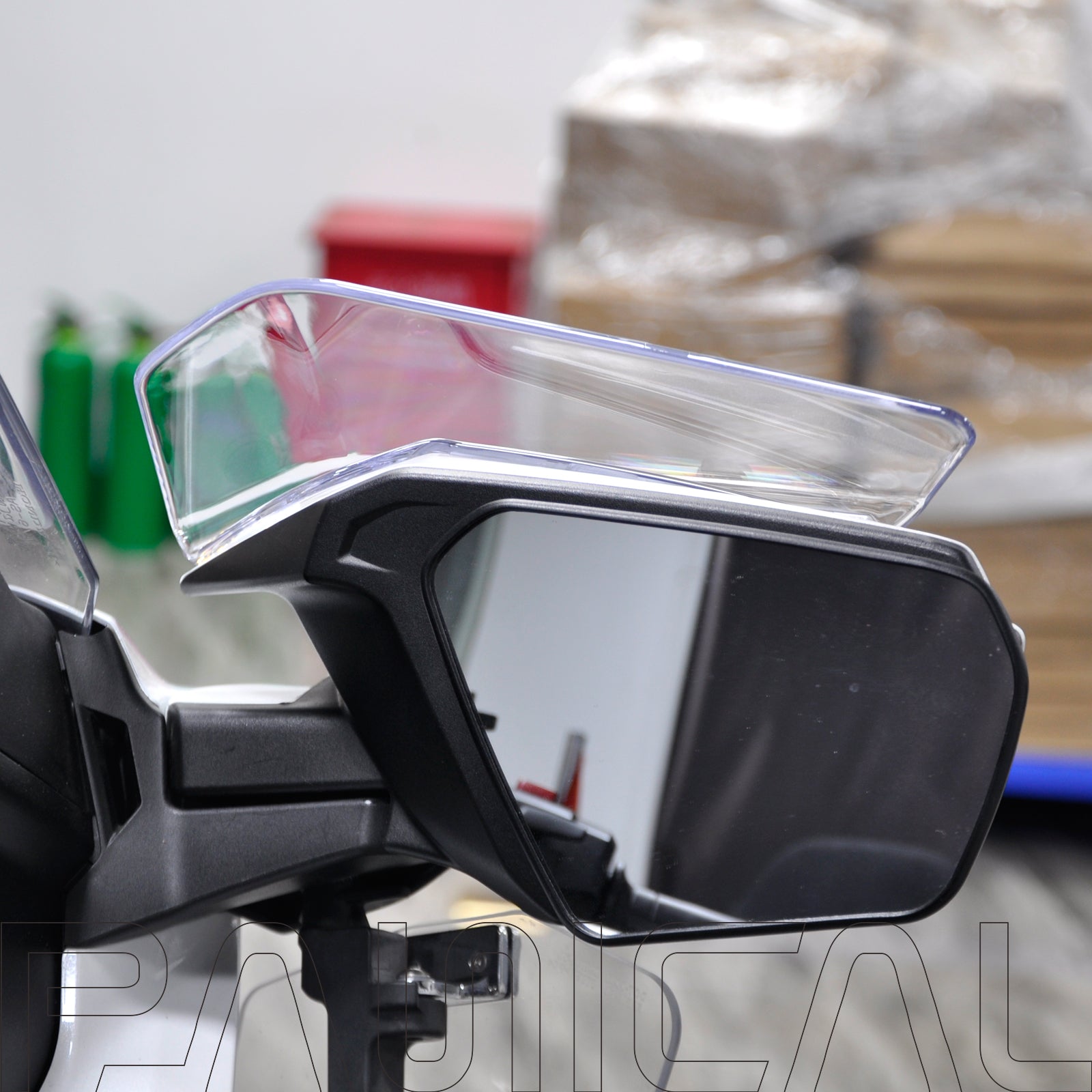 Panical For GoldWing 2018-2025 Rear View Top Upper Wind Mirror Windshield Rearview mirror spoiler Air deflector