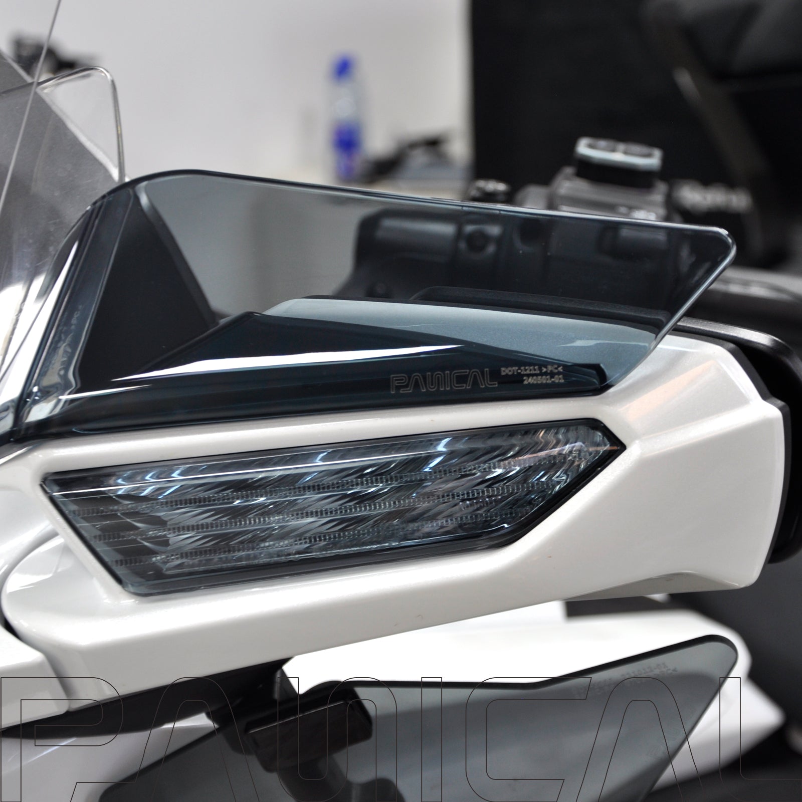 Panical For GoldWing 2018-2025 Rear View Top Upper Wind Mirror Windshield Rearview mirror spoiler Air deflector