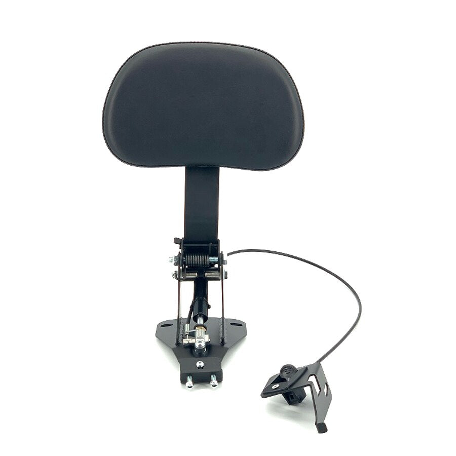 Motorcycle Adjustable Driver Backrest Rider Backrest with Chrome Mount Kit for Harley Touring Electra Glide Road Glide Road King Street Glide CVO 2009-2023