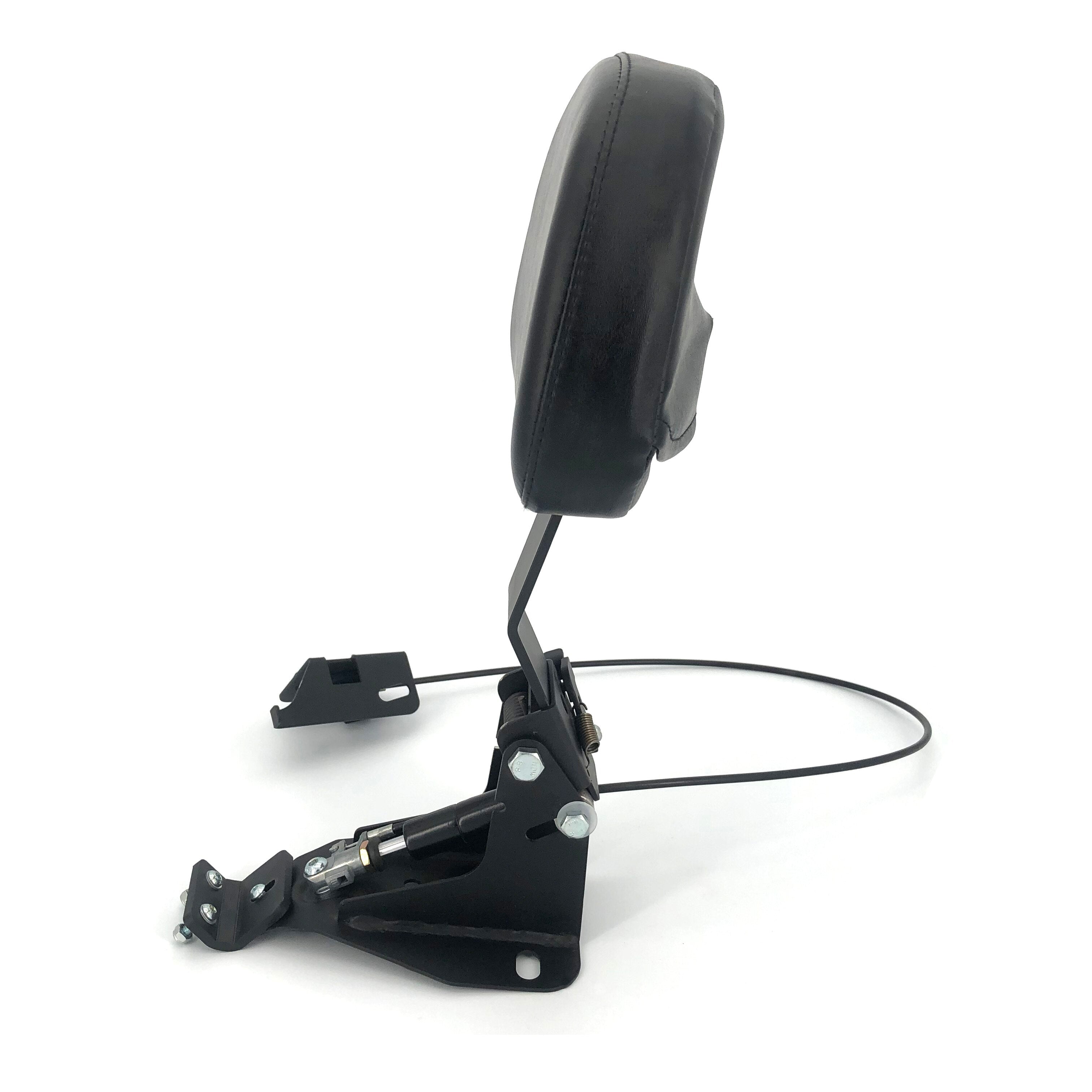 Motorcycle Adjustable Driver Backrest Rider Backrest with Chrome Mount Kit for Harley Touring Electra Glide Road Glide Road King Street Glide CVO 2009-2023