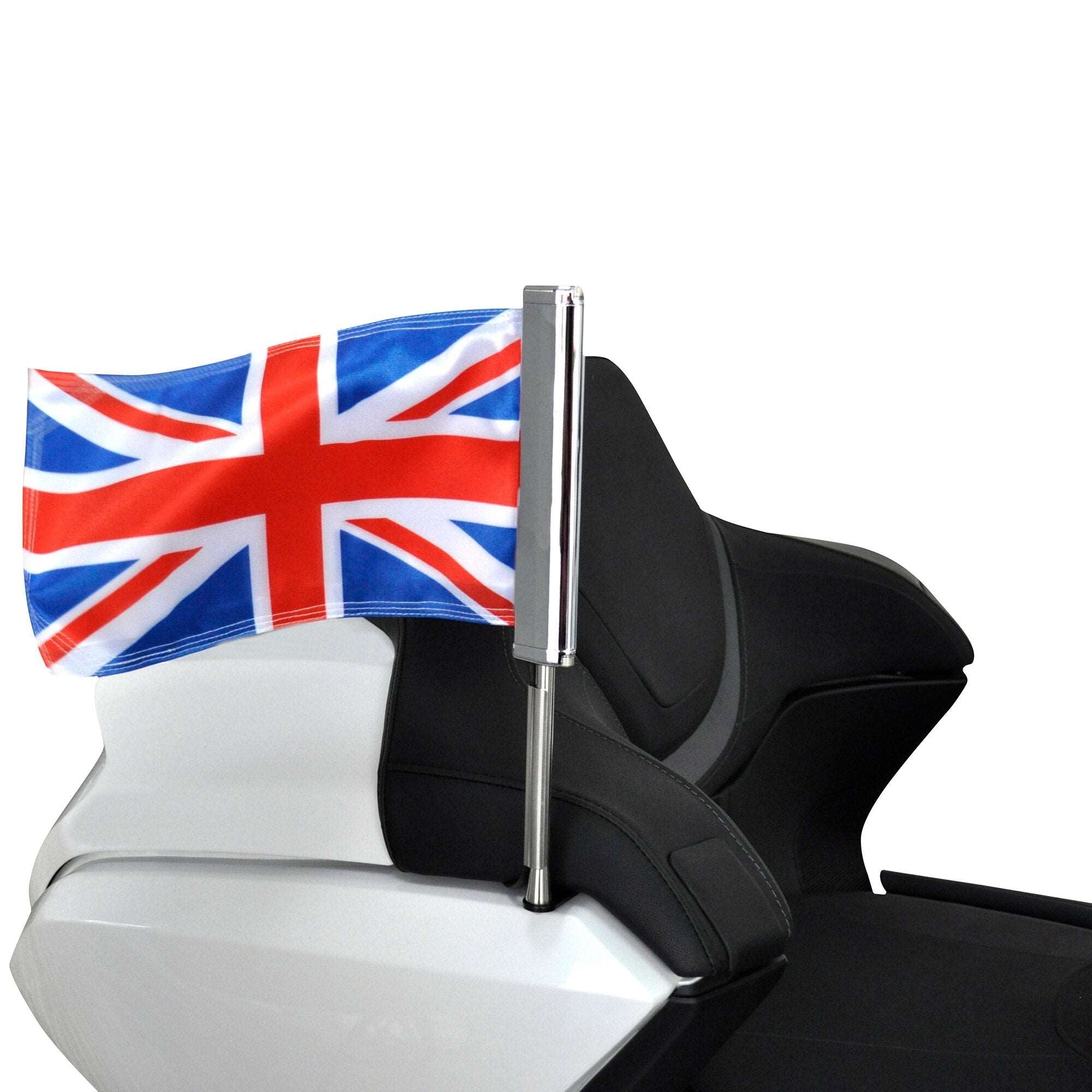 2021-2023 Flag For Honda Goldwing GL1800 Motorcycle Accessories Chrome Trunk UK Banner LED Stainless Steel