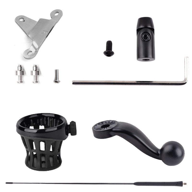 PANICAL Motorcycle Accessories Flagpole Trunk water cup holder decorative Antenna base Kit For Honda Gold Wing GL1800 18-24 Gold Wing TOUR DCT 2018-2024