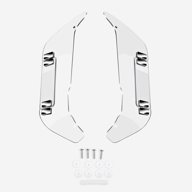 Smoke Gray Adjustable Air Deflector Windshield Leg Guards Fairings for Honda Goldwing GL1800 GL1800B F6B 2018-2023 PC Nondestructive iInstallation
