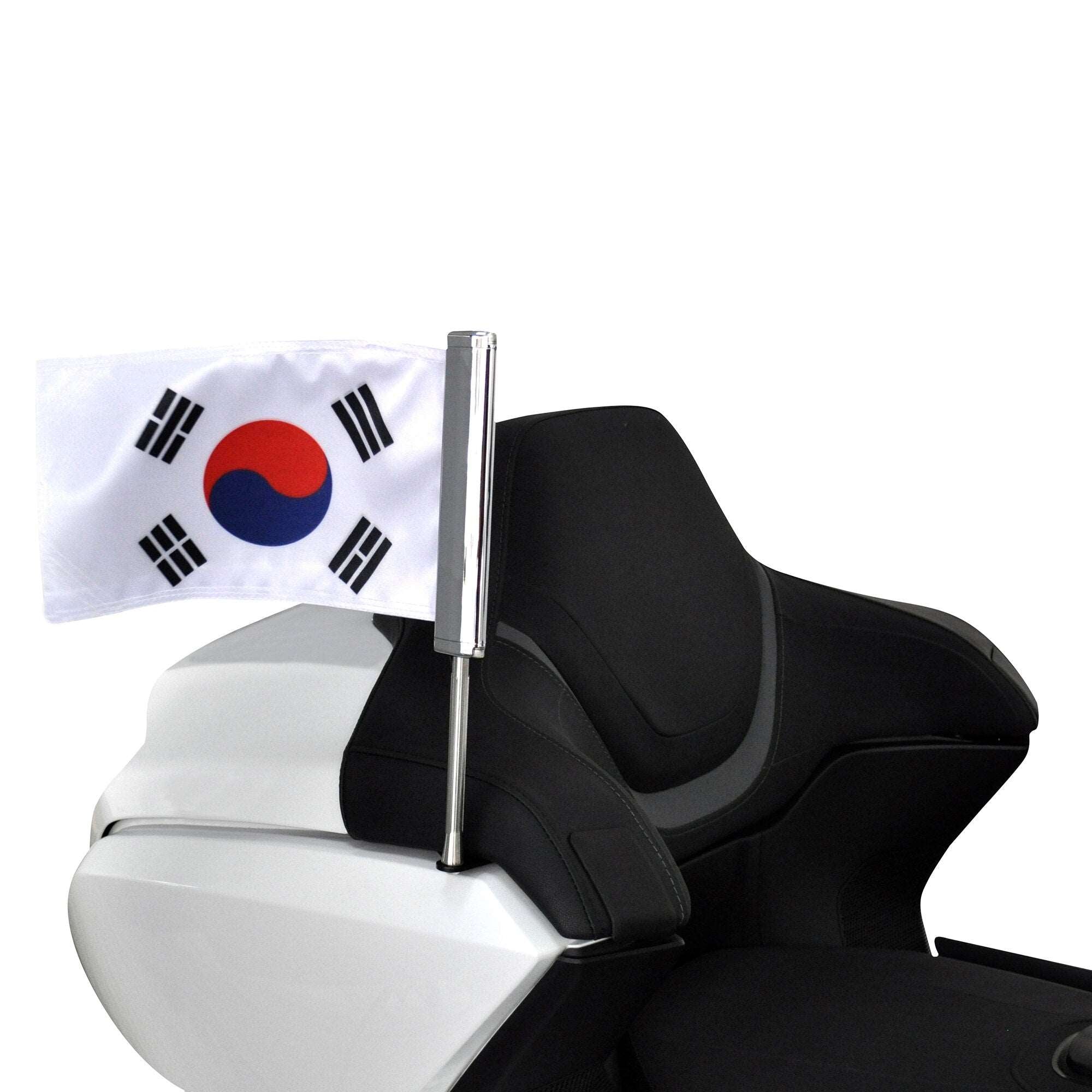 Motorcycle Accessories Chrome Pole Decorative Flag Kit Luggage Rack For Honda Goldwing GL1800 2021-2023 LED Stainless Steel
