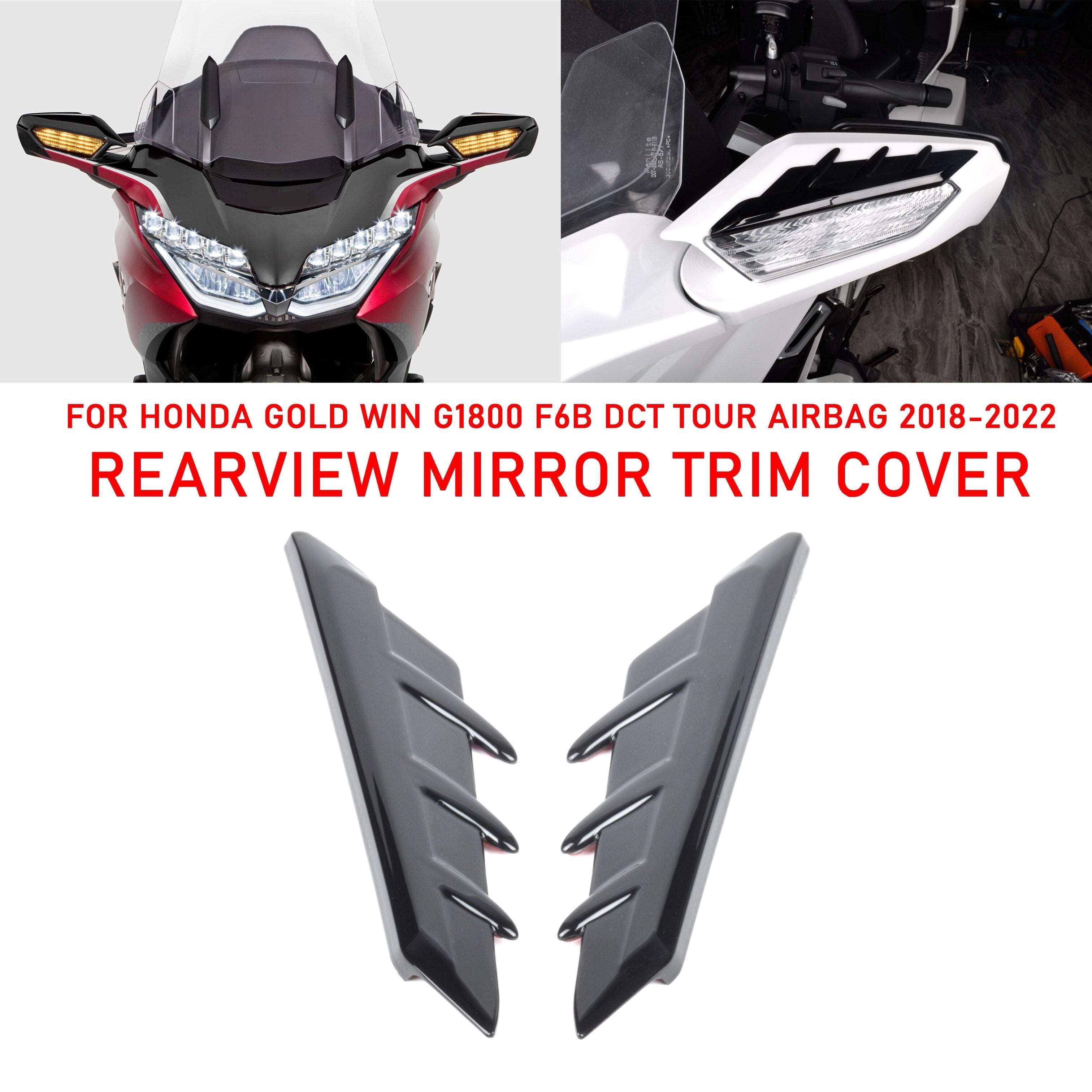PANICAL Motorcycle Accessories Front Rear Black Trim Kit For Honda Gold Wing 1800 F6B GL1800 2018 2019 2020 2021 2022 2023 ABS