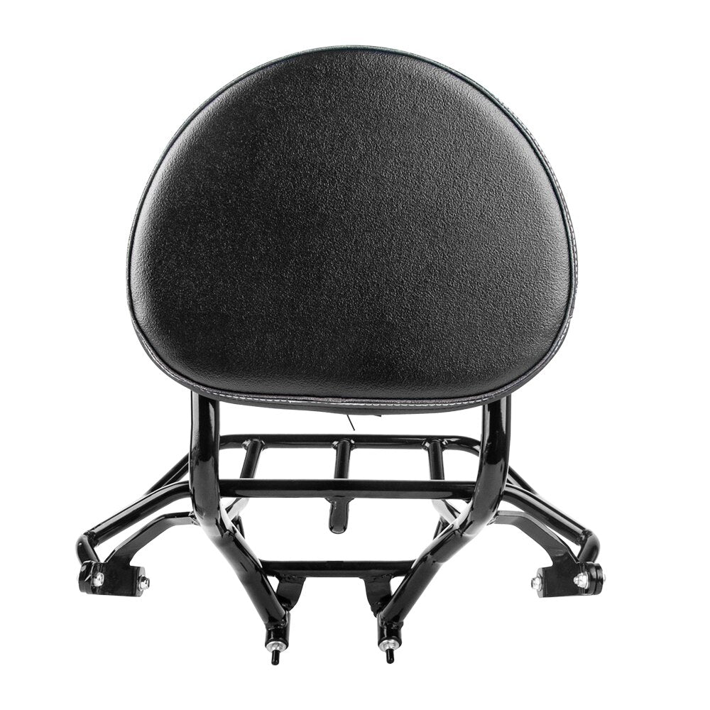 PANICAL Motorcycle Accessories Passenger Backrest Luggage Rack Sissy Bar For BMW K1600B K1600 2018-2023 Rear Leather Black