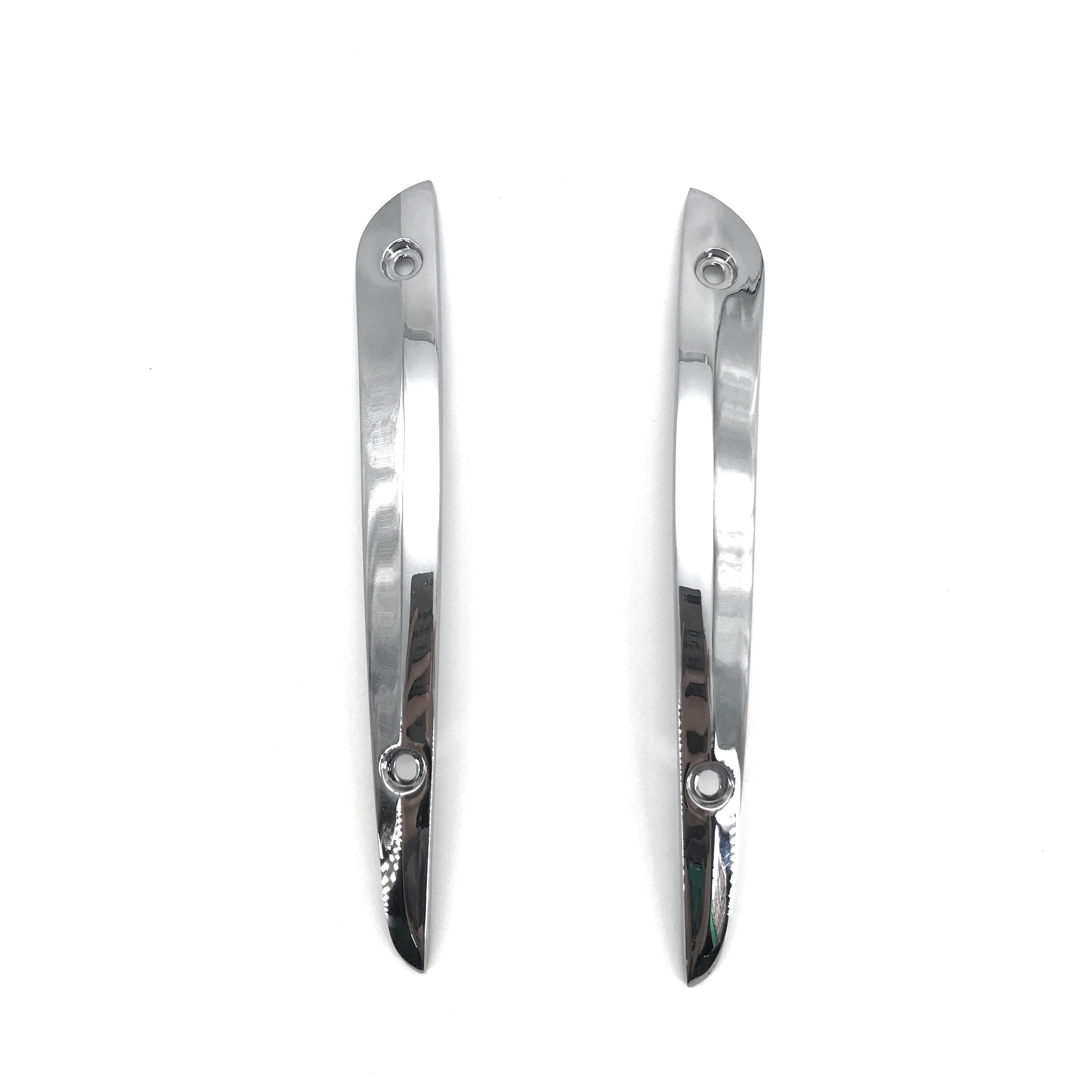 Windschutzscheiben-Windschutzscheiben-Chrom-Seitenverkleidung für Harley Double-Lamp Gliding Motorrad 2015–2023