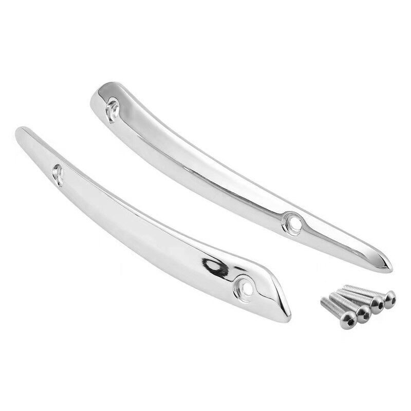 Windschutzscheiben-Windschutzscheiben-Chrom-Seitenverkleidung für Harley Double-Lamp Gliding Motorrad 2015–2023