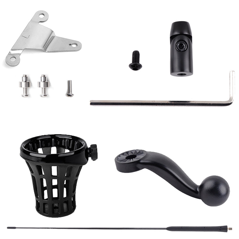 PANICAL Motorcycle Accessories Flagpole Trunk water cup holder decorative Antenna base Kit For Honda Gold Wing GL1800 18-24 Gold Wing TOUR DCT 2018-2024