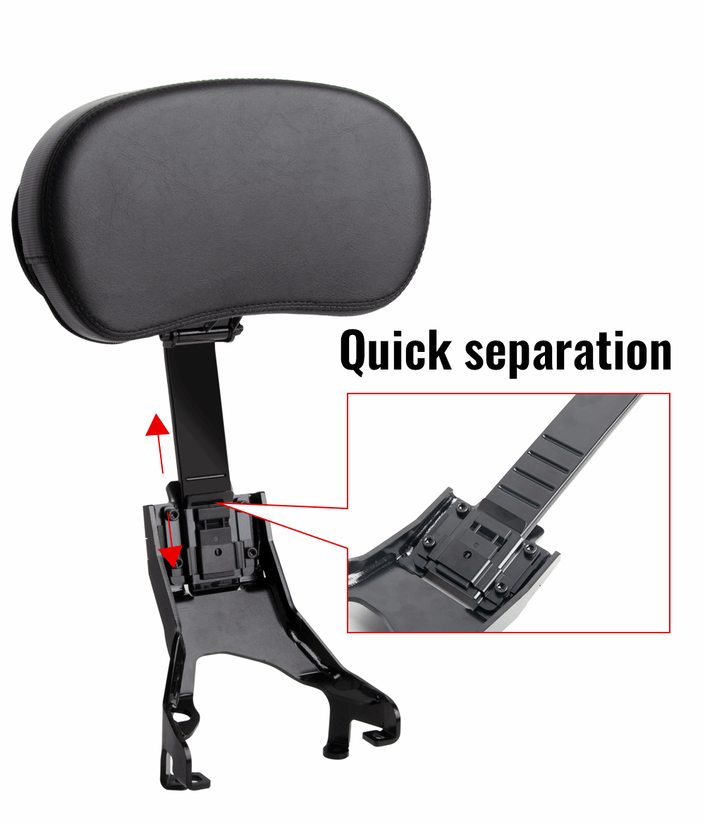 2014-2024 For Indian Travel Series Detachable Seat Support Rider Backrest Sissy Bar Motorcycle Accessories Black Rider Back