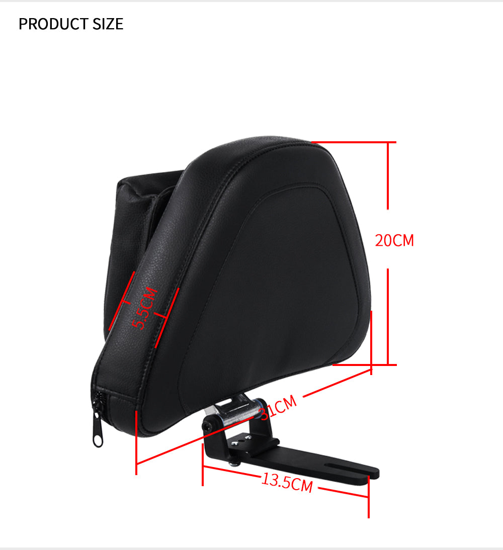 Panical  Quick Release  Soft PVC Leather pad Rider Driver Backrest Back Support Pad For Honda Gold Wing GL1800 GL1800B  F6B 2018-2024