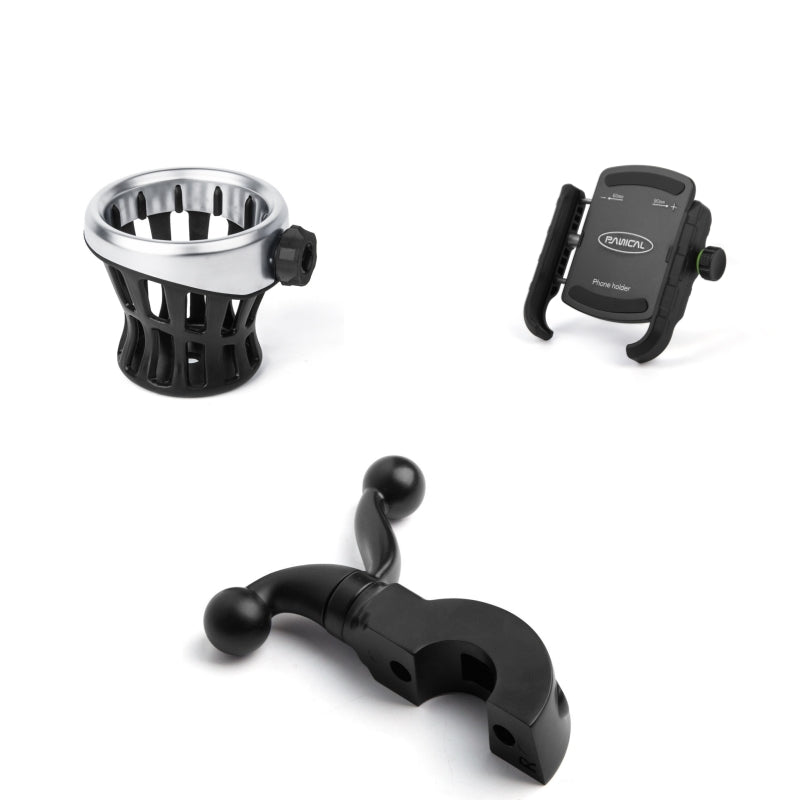 Motorcycle Handlebar Side Accessory Mount Holder Bracket Adapter For 1500 GL1800 F6B 1988-2023