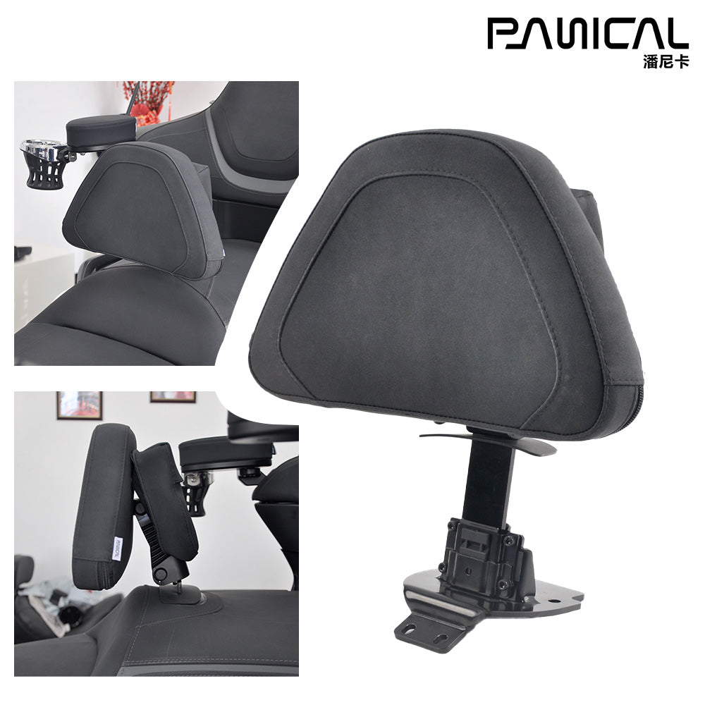 Panical  Quick Release  Soft PVC Leather pad Rider Driver Backrest Back Support Pad For Honda Gold Wing GL1800 GL1800B  F6B 2018-2025