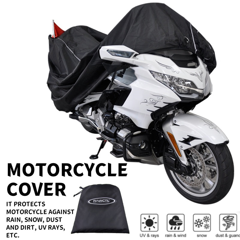 Panical Motorcycle Waterproof Cover Universal Outdoor Protection Dust Motorbike Rain Cover Sunshade Dustproof Uv Protective