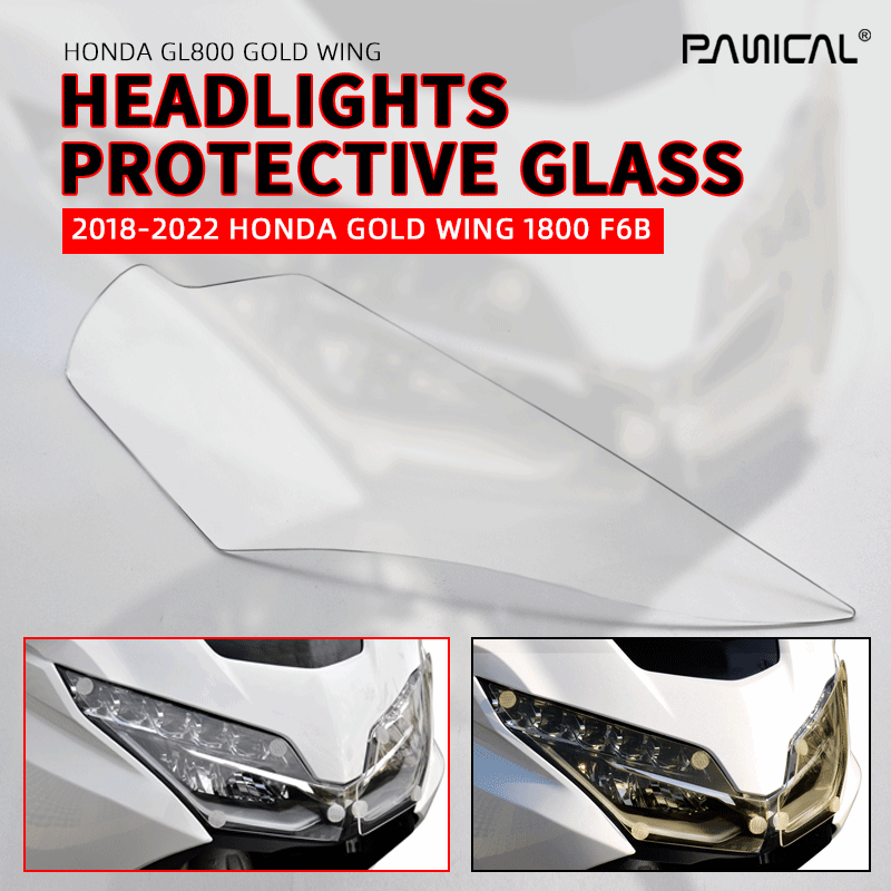 For HONDA GOLD WING1800 GL1800 GL1800B F6B 2018-2023 Eadlight Protective Glass Acrylic DCT TOUR AIRBAG Panical