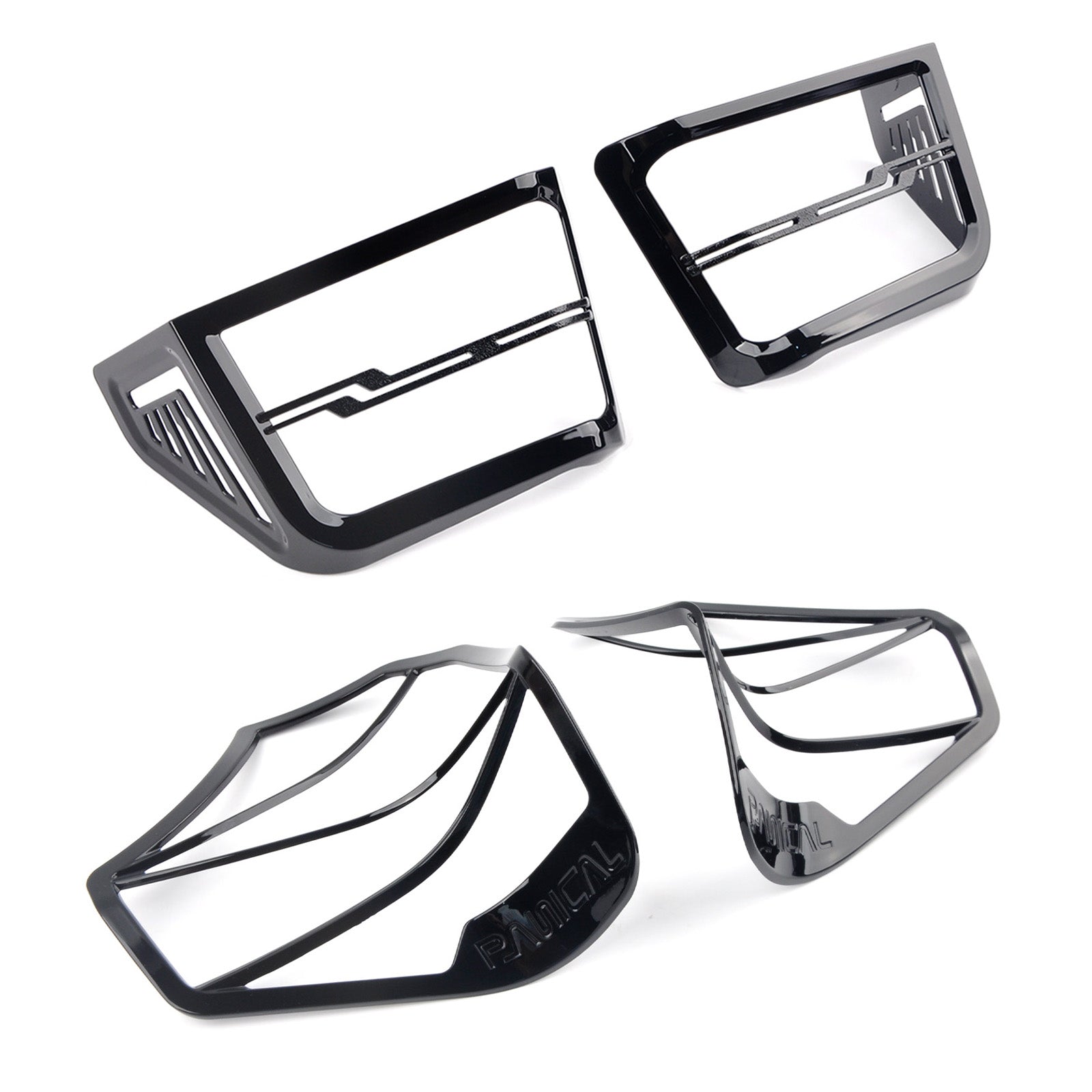 Panical For Honda Gold Wing GL1800 B F6B 2018-2025 Black Rear Speaker Grills Audio Trumpet Trim Cover Decorate