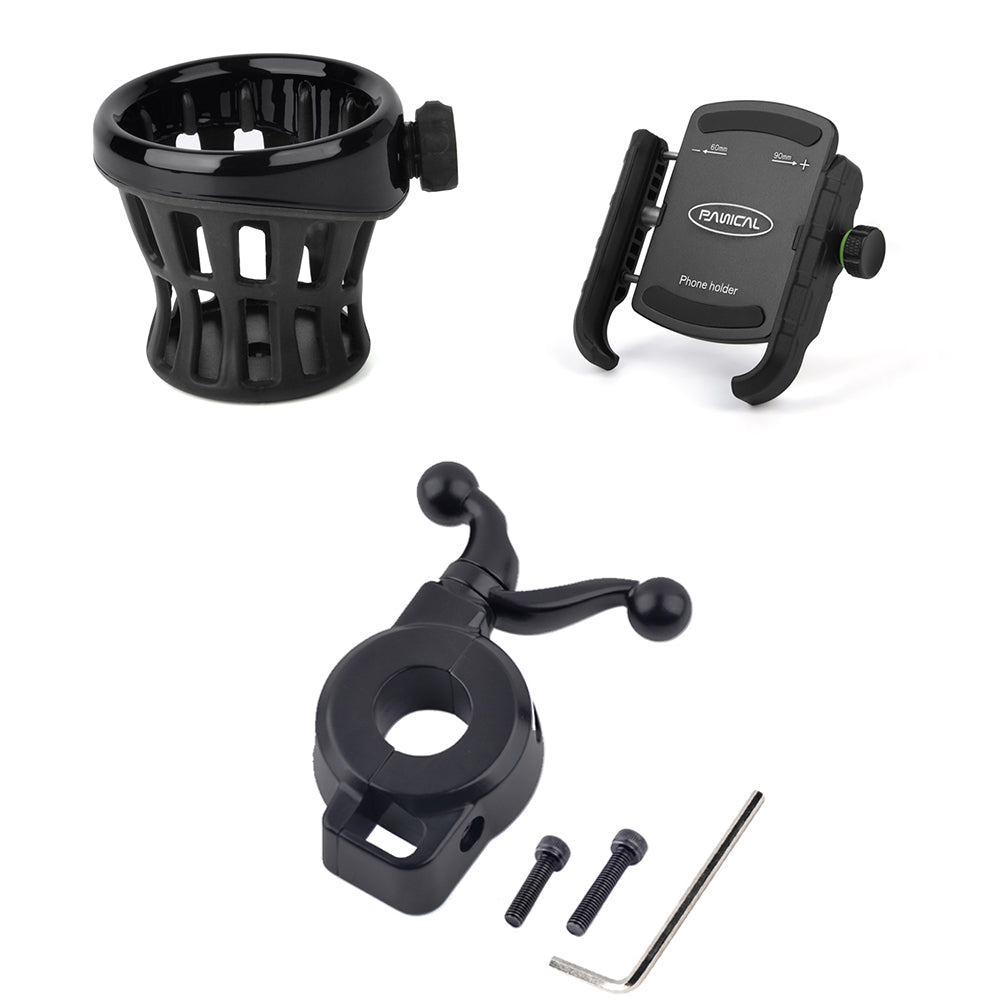 Panical Left Handle Mobile GPS Phone Holder Navigation Holder Water Cup Holder For Honda Gold Wing GL1800 F6B 2018-2025