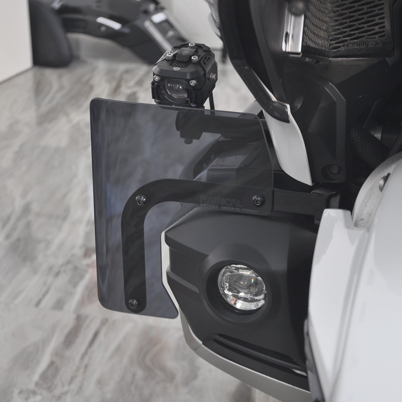 PANICAL For Honda Gold Wing GL1800 DCT F6B 2018-2025 Motorcycle Fog Light Air Fairing Air Deflector Spoiler PMMA Windshield
