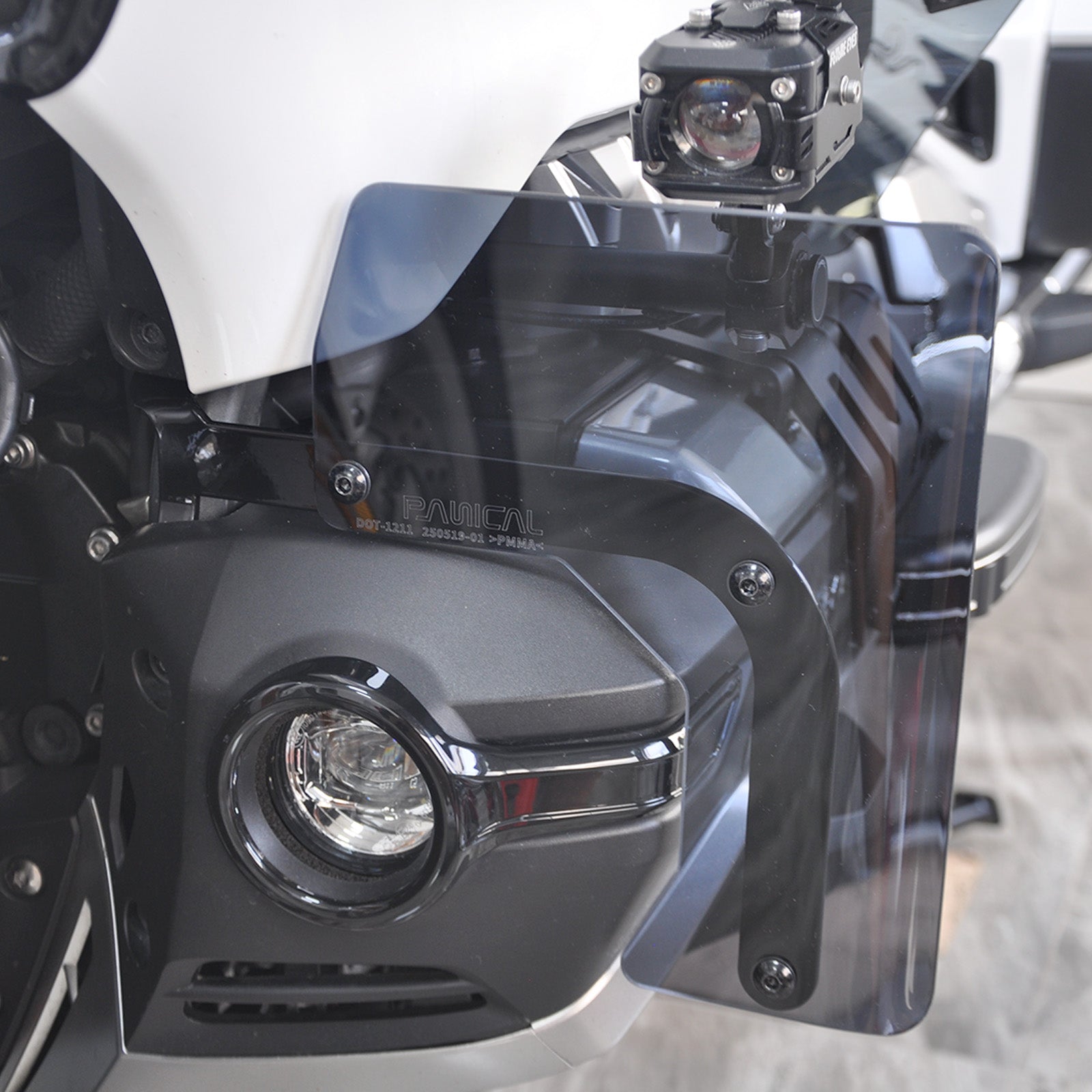 PANICAL For Honda Gold Wing GL1800 DCT F6B 2018-2025 Motorcycle Fog Light Air Fairing Air Deflector Spoiler PMMA Windshield