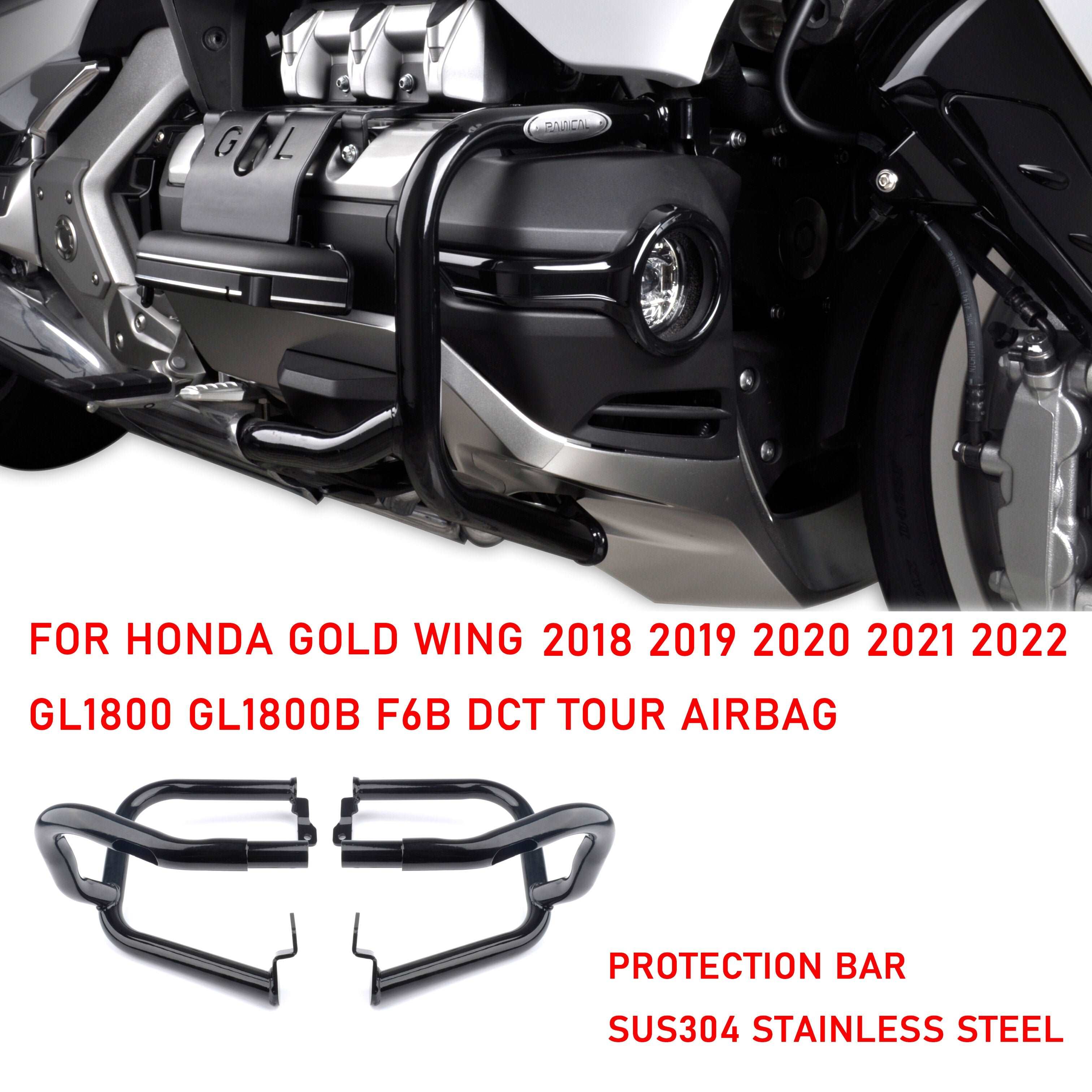 Motorbike Front Highway Bumper Engine Guard Crash Bar Protector For Honda Gold Wing 1800 GL1800 GL1800B F6B 2018-2023