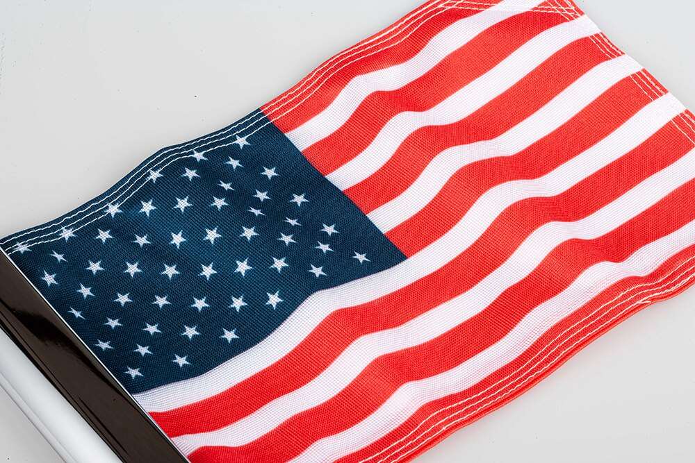 Motorcycle High Quality Trunk Left Right Flagpole Flag Set For Honda Gold Wing 1500 1800 MG 2021-2023 L R