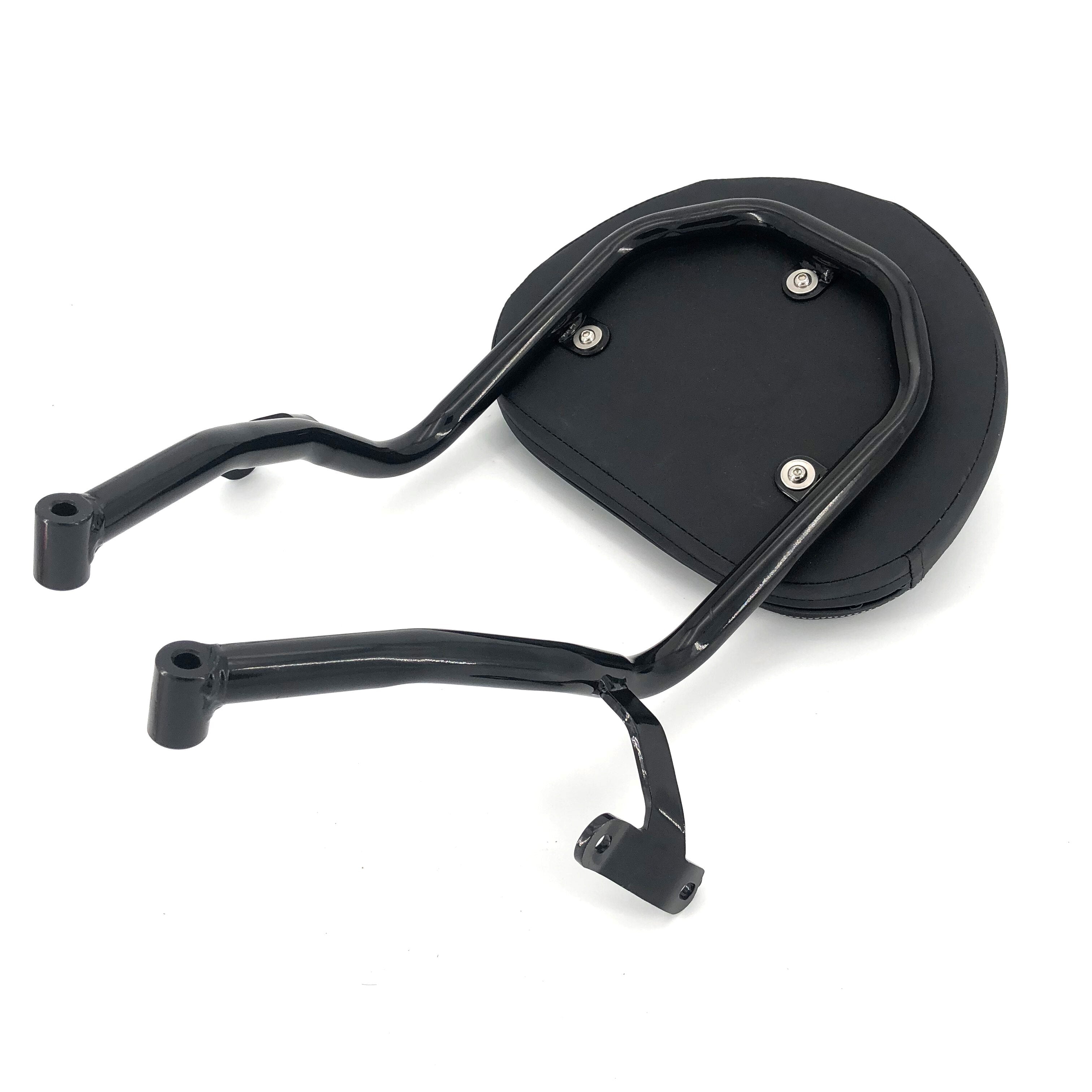 PANICAL Motorradzubehör Beifahrerrückenlehne Gepäckträger Sissy Bar Für BMW K1600B K1600 2018-2023 Hinten Leder Schwarz