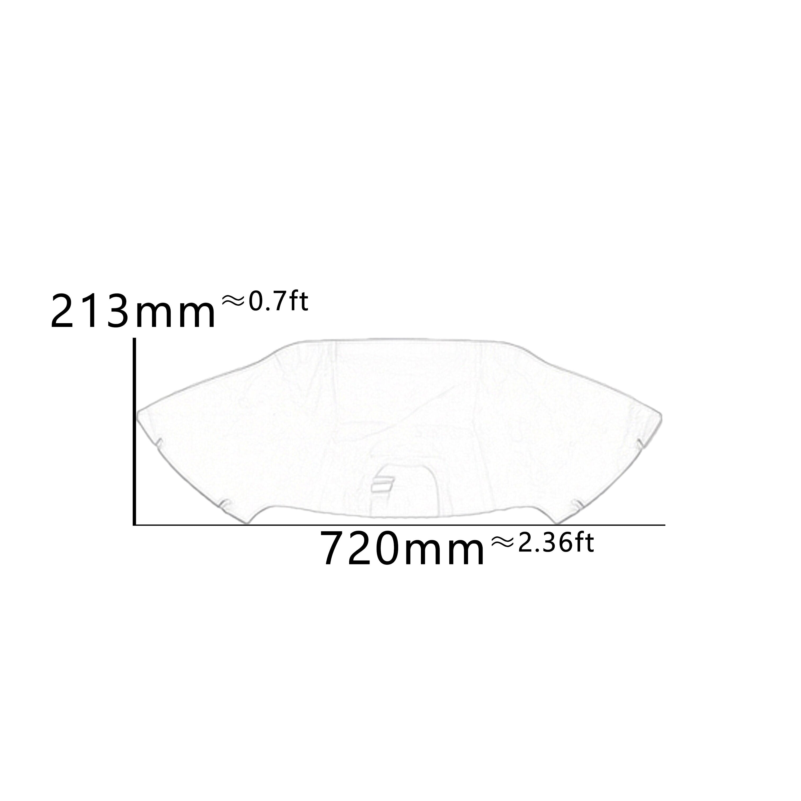 PANICAL Motorcycle Front Windscreen Fairing Wind Deflectors Windshield For Harley Davidson Dual Lamp Glide Road Glide 2015-2023