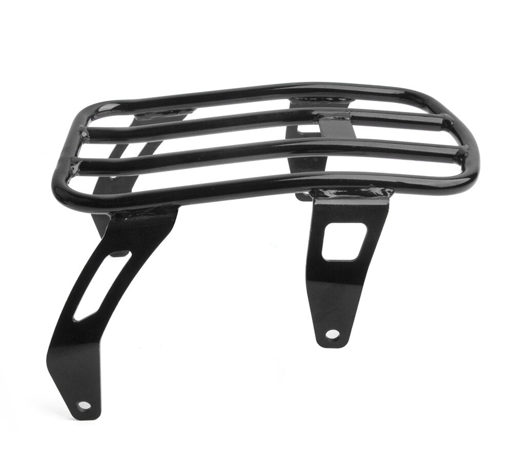 Panical Motorcycle Travel Rack Steel Rear Shelf Bolt On Luggage Rack Travel Rack 2018-2023 For Indian Scout Bobber Bright Black