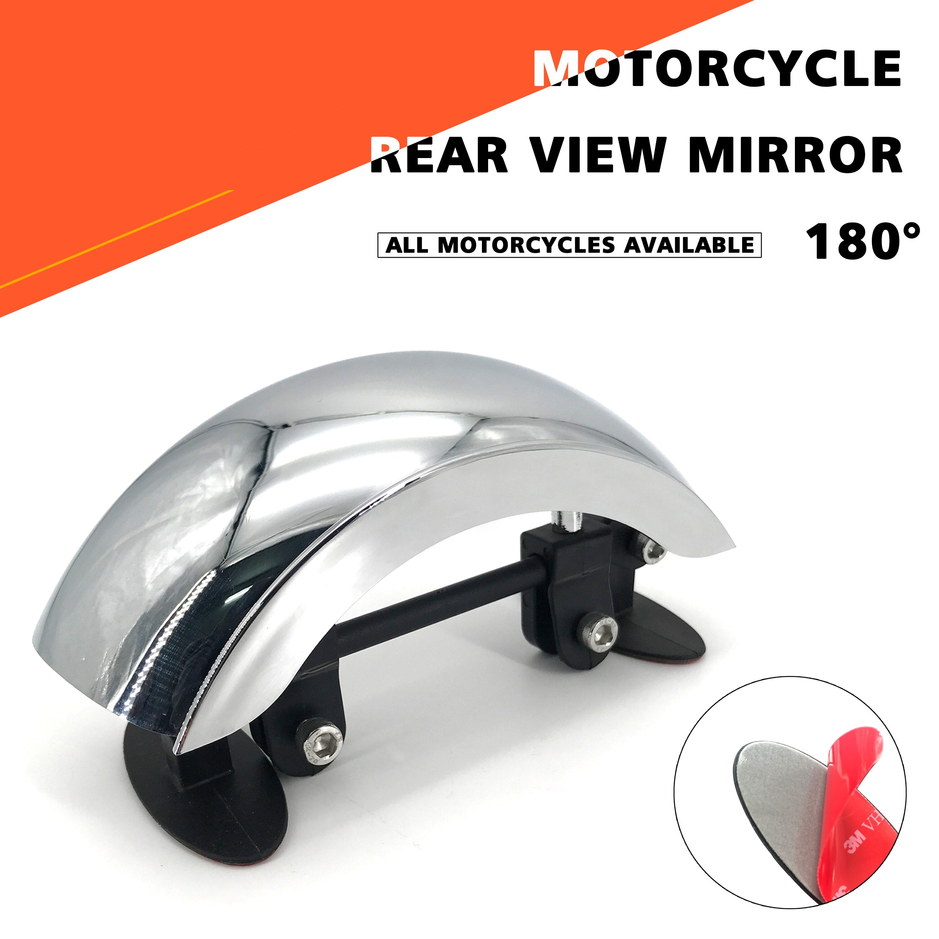 Universal Motocross Safety Windscreen 180+ Degree Wide Angle Rearview Mirrors Accessories